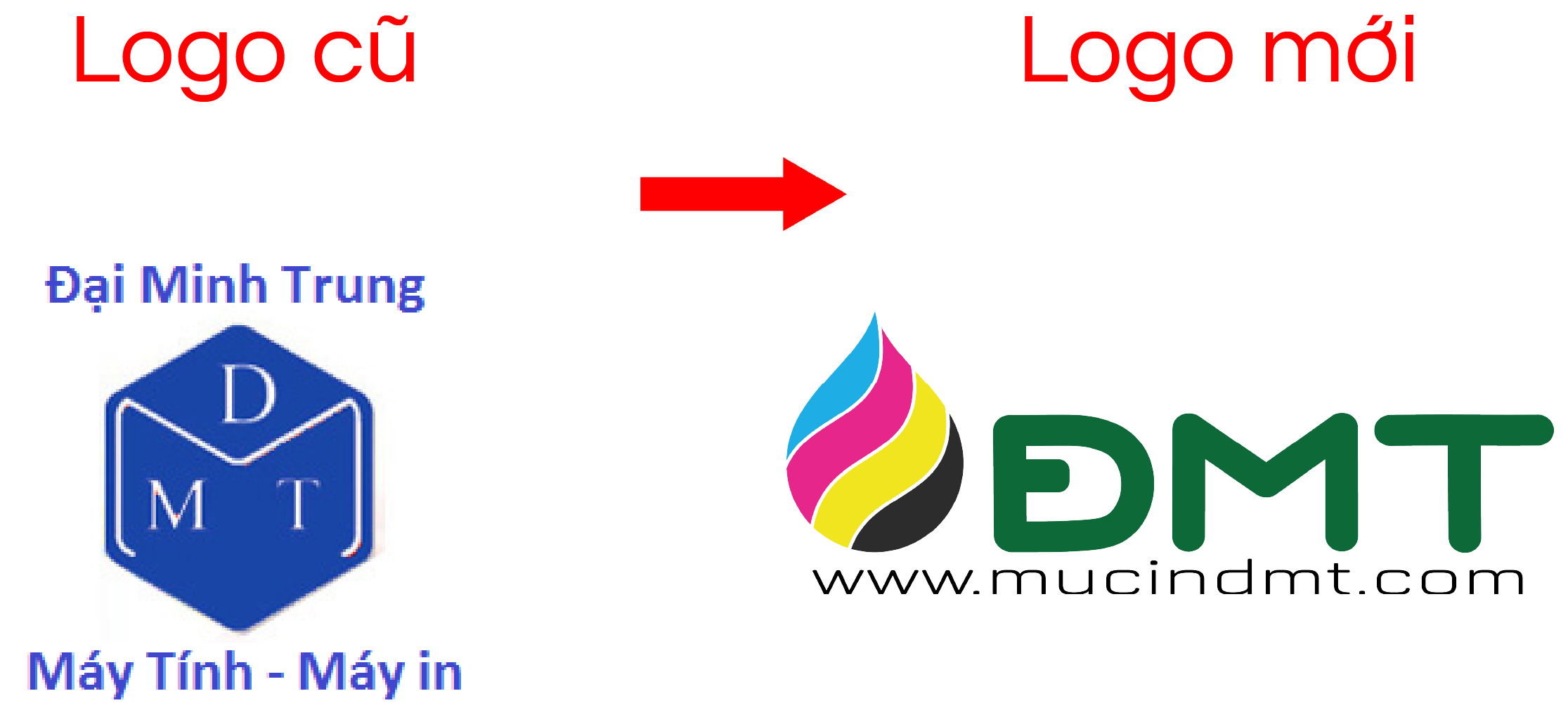Logo cũ và Logo mới của Đại Minh Trung